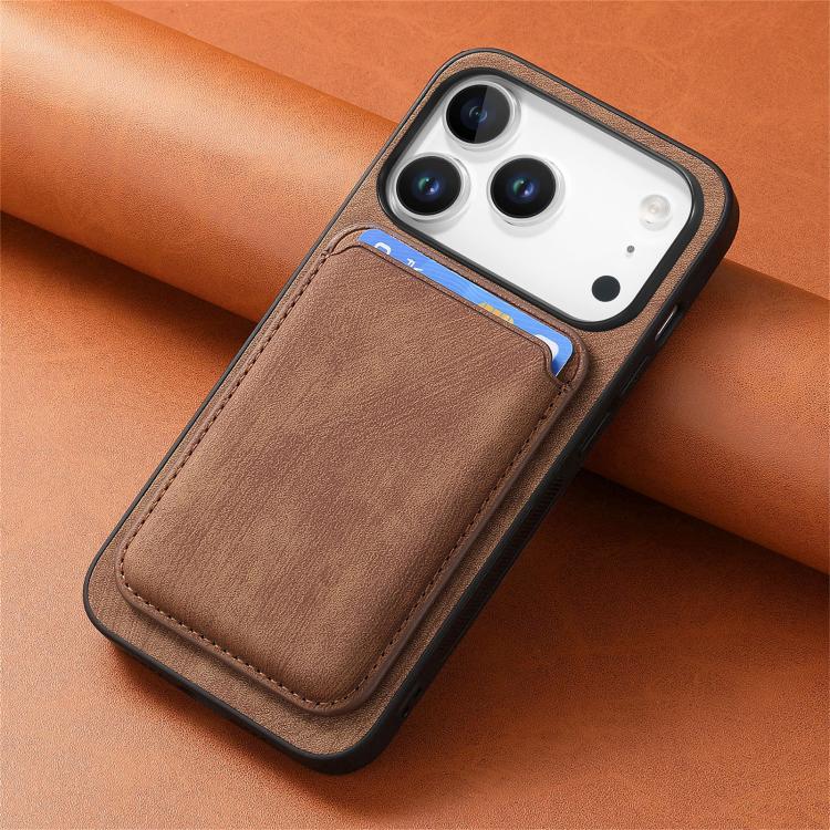 For iPhone 17 Pro Max Retro Leather Card Bag Magnetic Phone Case