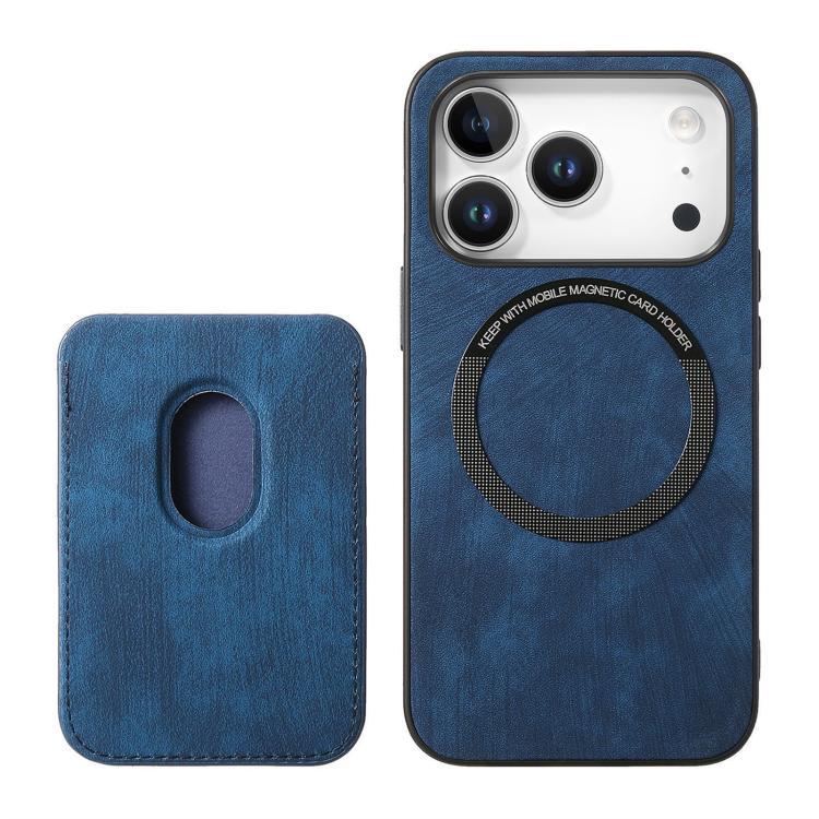 For iPhone 17 Pro Max Retro Leather Card Bag Magnetic Phone Case