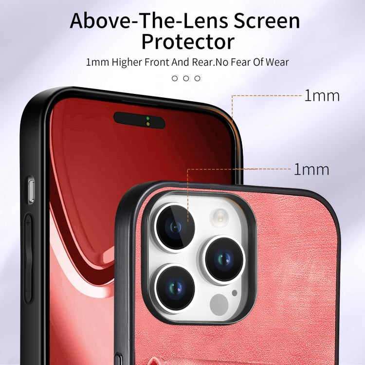 For iPhone 16 Pro Max Retro Card Wallet Fold Leather Phone Case with Strap
