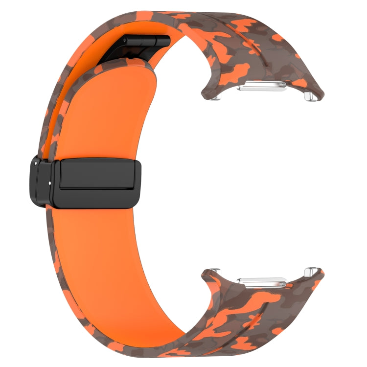 For Samsung Galaxy Watch Ultra 47mm Magnetic Folding Buckle Silicone Watch Band