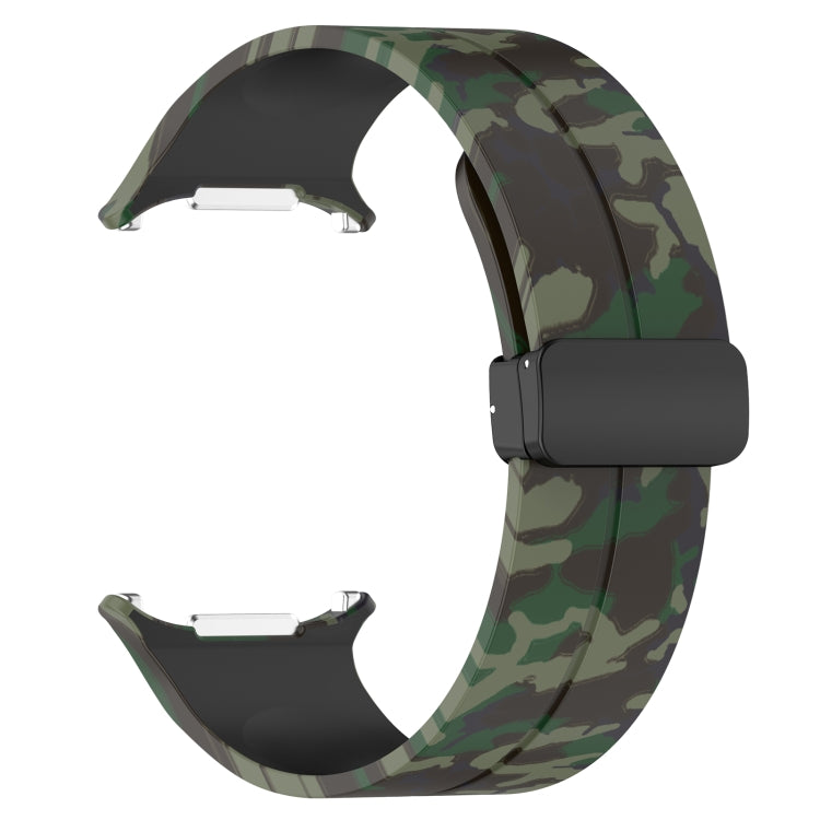 For Samsung Galaxy Watch Ultra 47mm Magnetic Folding Buckle Silicone Watch Band