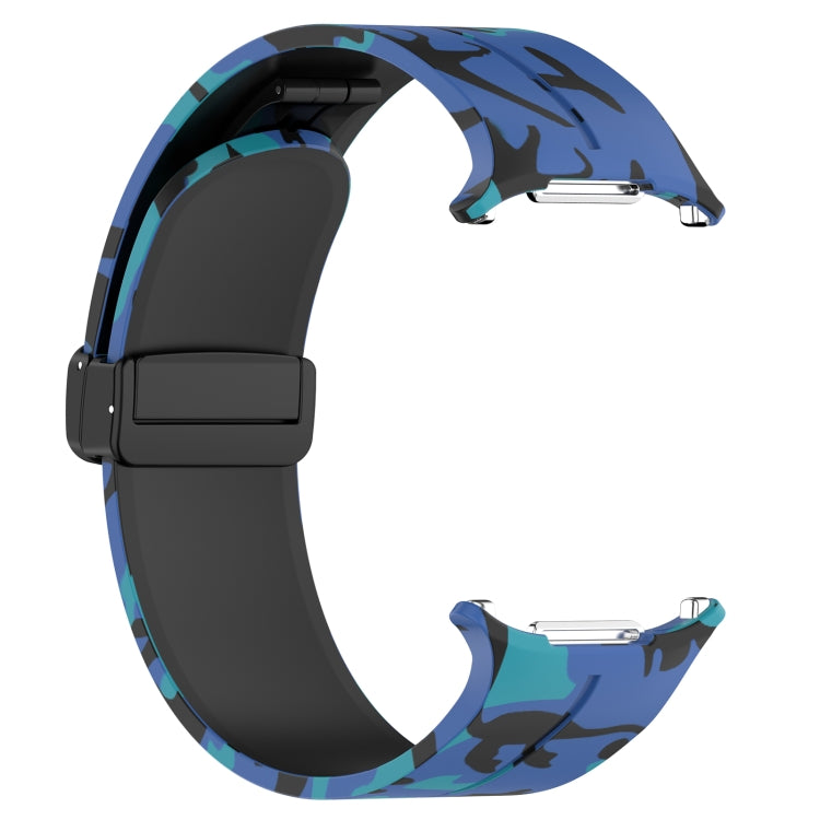 For Samsung Galaxy Watch Ultra 47mm Magnetic Folding Buckle Silicone Watch Band