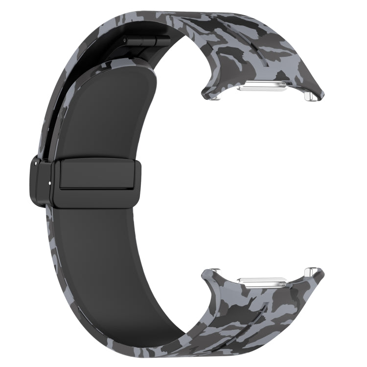 For Samsung Galaxy Watch Ultra 47mm Magnetic Folding Buckle Silicone Watch Band