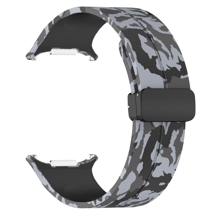 For Samsung Galaxy Watch Ultra 47mm Magnetic Folding Buckle Silicone Watch Band