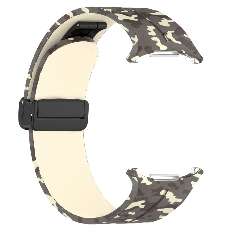 For Samsung Galaxy Watch Ultra 47mm Magnetic Folding Buckle Silicone Watch Band