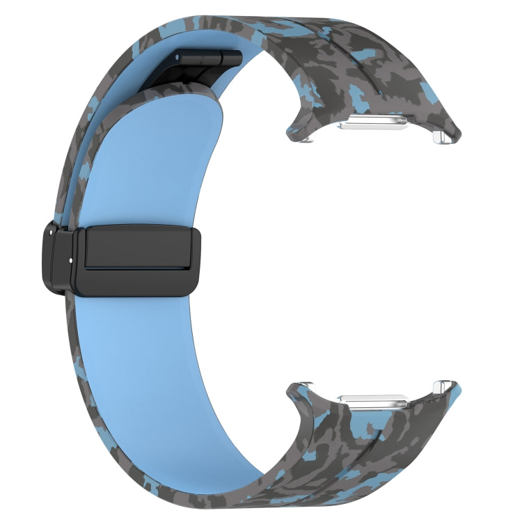 For Samsung Galaxy Watch Ultra 47mm Magnetic Folding Buckle Silicone Watch Band