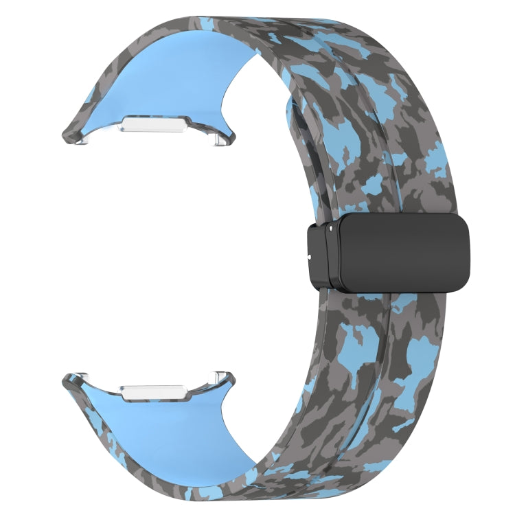 For Samsung Galaxy Watch Ultra 47mm Magnetic Folding Buckle Silicone Watch Band