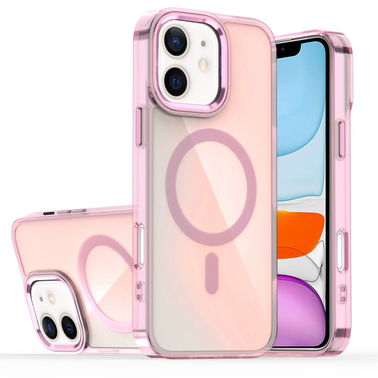 For iPhone 11 Bright Shadow Magsafe Discoloration Phone Case