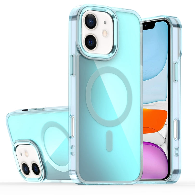 For iPhone 11 Bright Shadow Magsafe Discoloration Phone Case