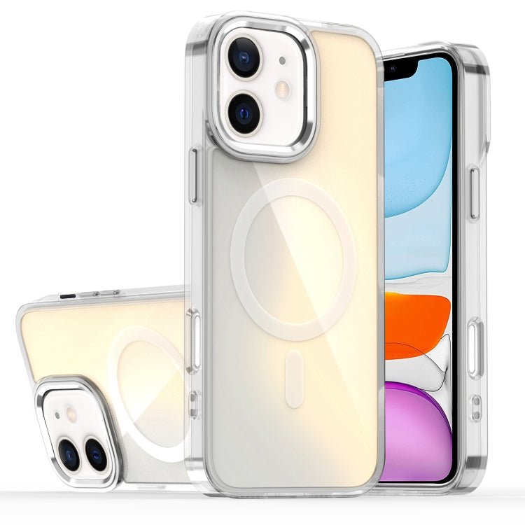 For iPhone 11 Bright Shadow Magsafe Discoloration Phone Case