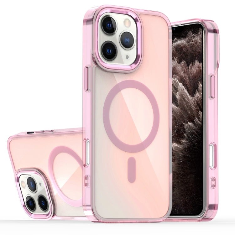 For iPhone 11 Pro Max Bright Shadow Magsafe Discoloration Phone Case