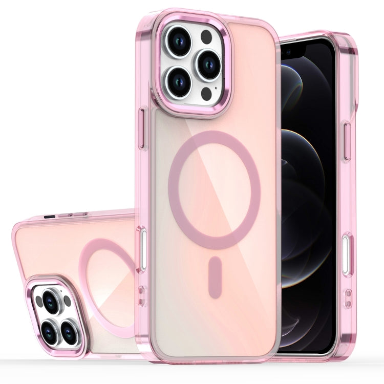 For iPhone 12 Pro Bright Shadow Magsafe Discoloration Phone Case