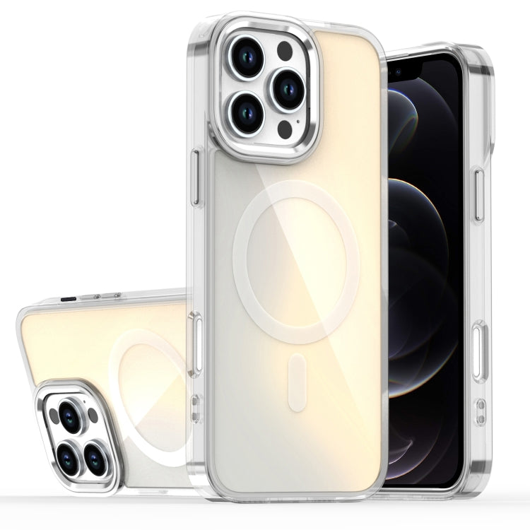For iPhone 12 Pro Bright Shadow Magsafe Discoloration Phone Case