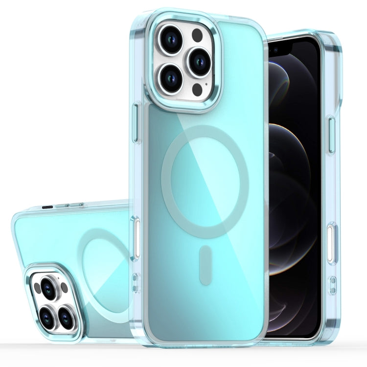 For iPhone 12 Pro Max Bright Shadow Magsafe Discoloration Phone Case
