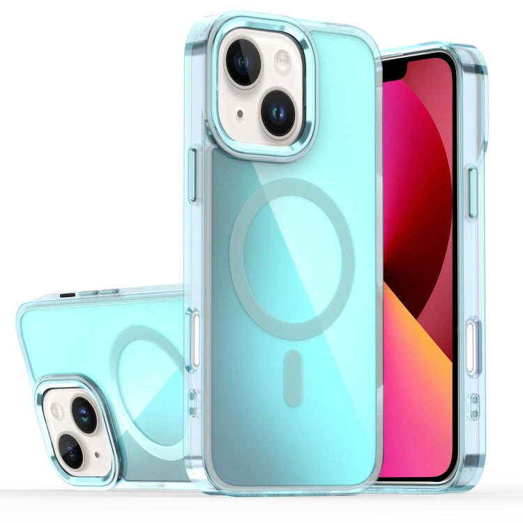 For iPhone 13 Bright Shadow Magsafe Discoloration Phone Case