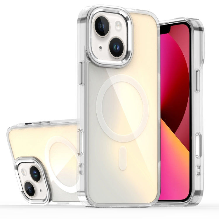 For iPhone 13 Bright Shadow Magsafe Discoloration Phone Case