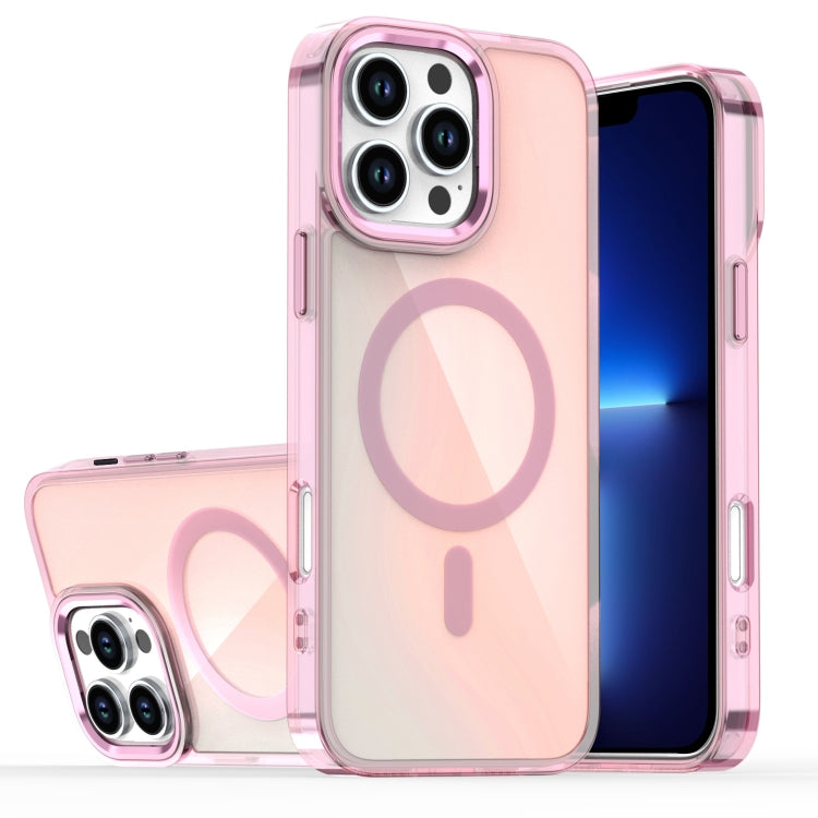 For iPhone 13 Pro Max Bright Shadow Magsafe Discoloration Phone Case