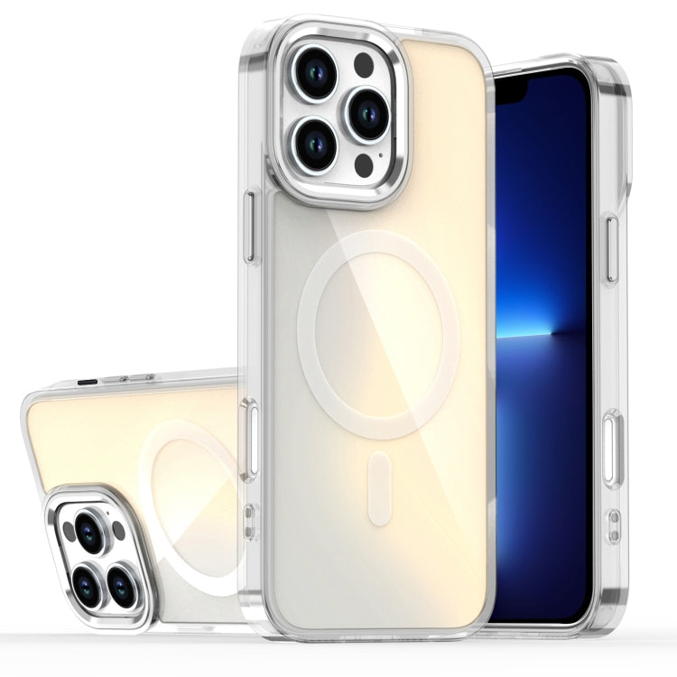 For iPhone 13 Pro Max Bright Shadow Magsafe Discoloration Phone Case