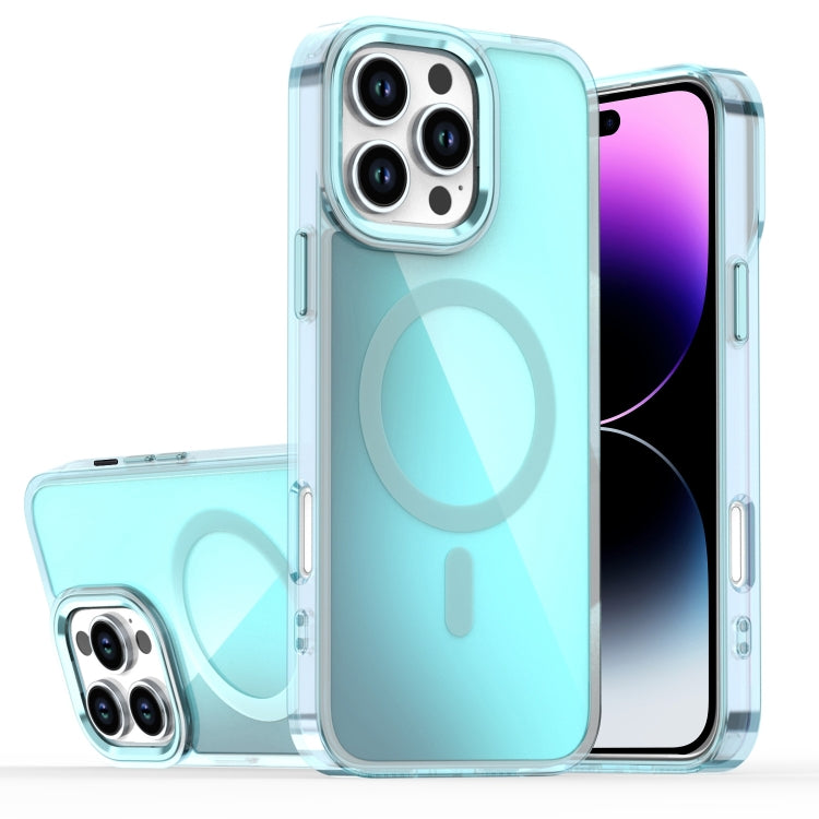 For iPhone 14 Pro Bright Shadow Magsafe Discoloration Phone Case