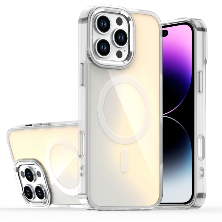 For iPhone 14 Pro Bright Shadow Magsafe Discoloration Phone Case