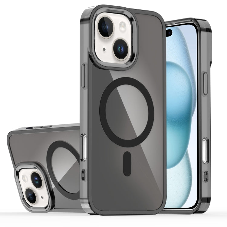 For iPhone 15 Bright Shadow Magsafe Discoloration Phone Case
