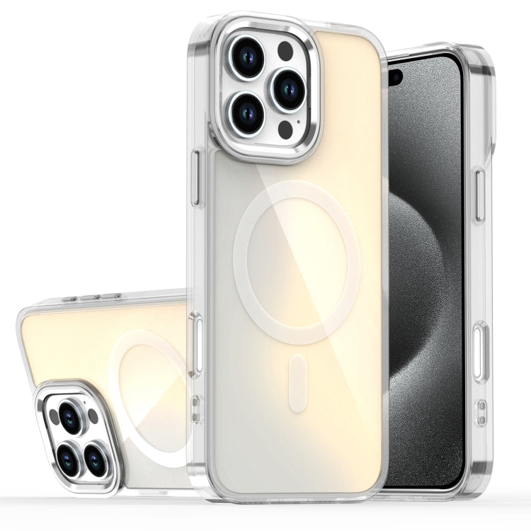 For iPhone 15 Pro Bright Shadow Magsafe Discoloration Phone Case