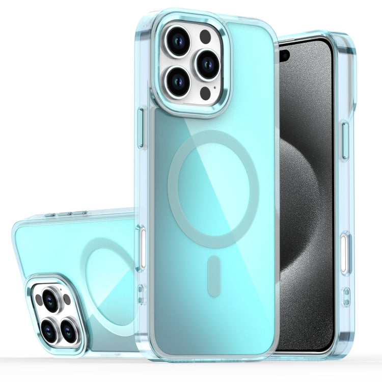 For iPhone 15 Pro Max Bright Shadow Magsafe Discoloration Phone Case