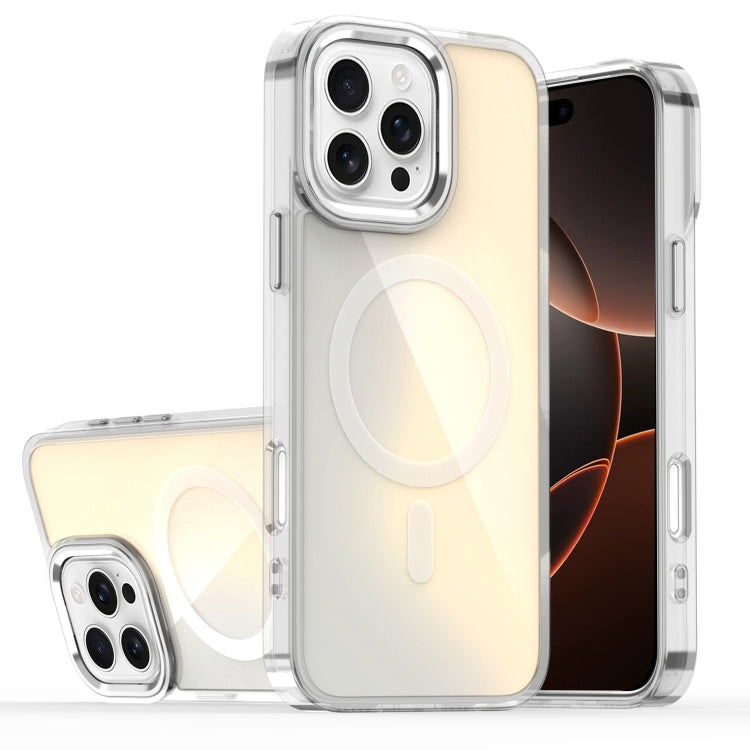 For iPhone 16 Pro Bright Shadow Magsafe Discoloration Phone Case