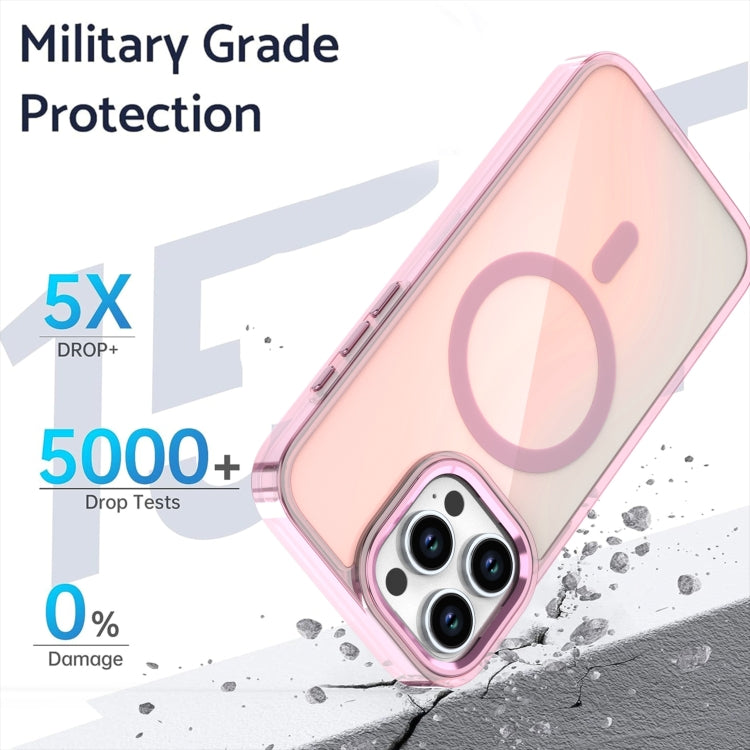 For iPhone 12 Bright Shadow Magsafe Discoloration Phone Case