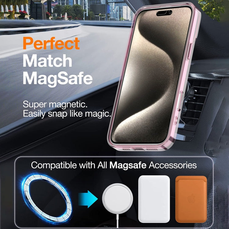For iPhone 12 Bright Shadow Magsafe Discoloration Phone Case