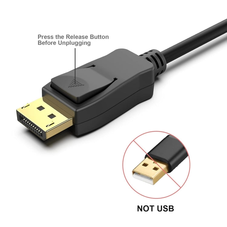 4K DisplayPort to DisplayPort 6 Feet Cable For Lenovo, Dell, HP, ASUS More