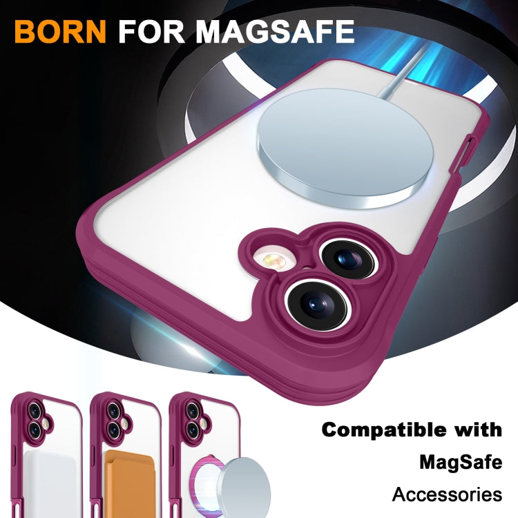 For iPhone 16 Skin Feel MagSafe Holder 360 Full Body Phone Case
