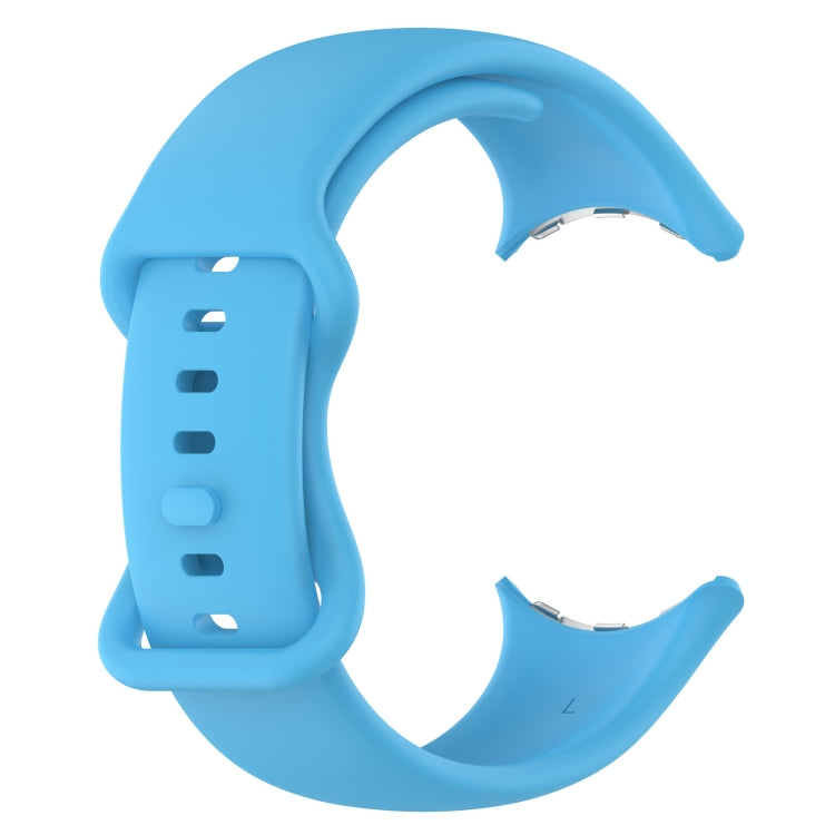 For Google Pixel Watch 4 / Watch 3 45mm Butterfly Color Buckle Silicone Watch Band, Size: S