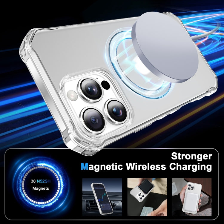 For iPhone 16 Pro Max Frosted Wave MagSafe Holder Phone Case