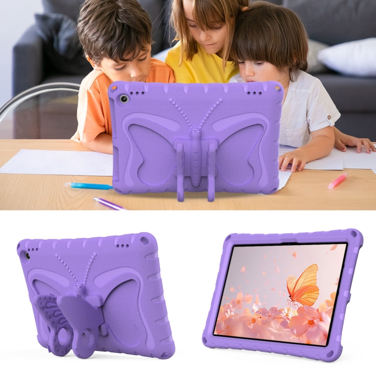 For Amazon Kindle Fire HD10 2021/2023 Butterfly Bracket EVA Shockproof Tablet Case