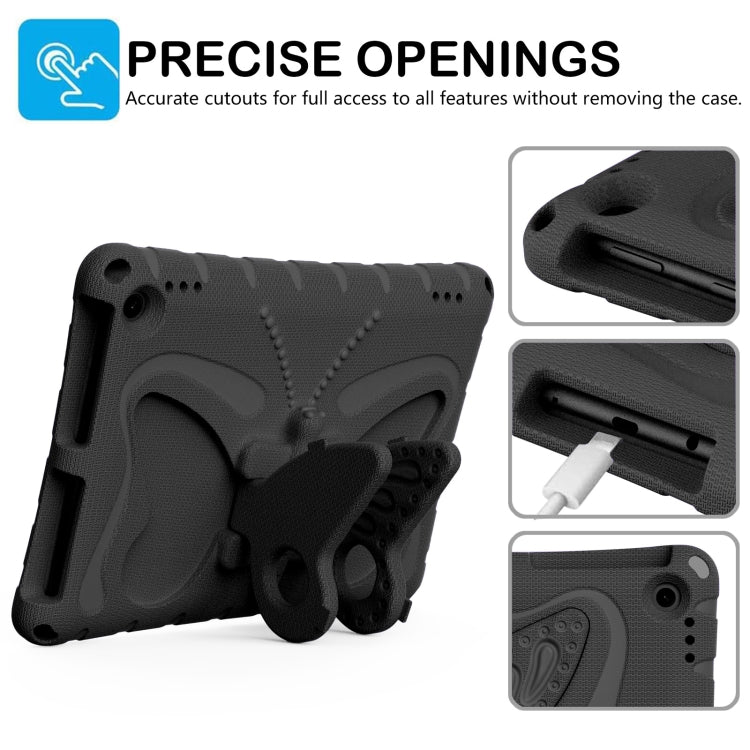 For Amazon Kindle Fire HD10 2021/2023 Butterfly Bracket EVA Shockproof Tablet Case