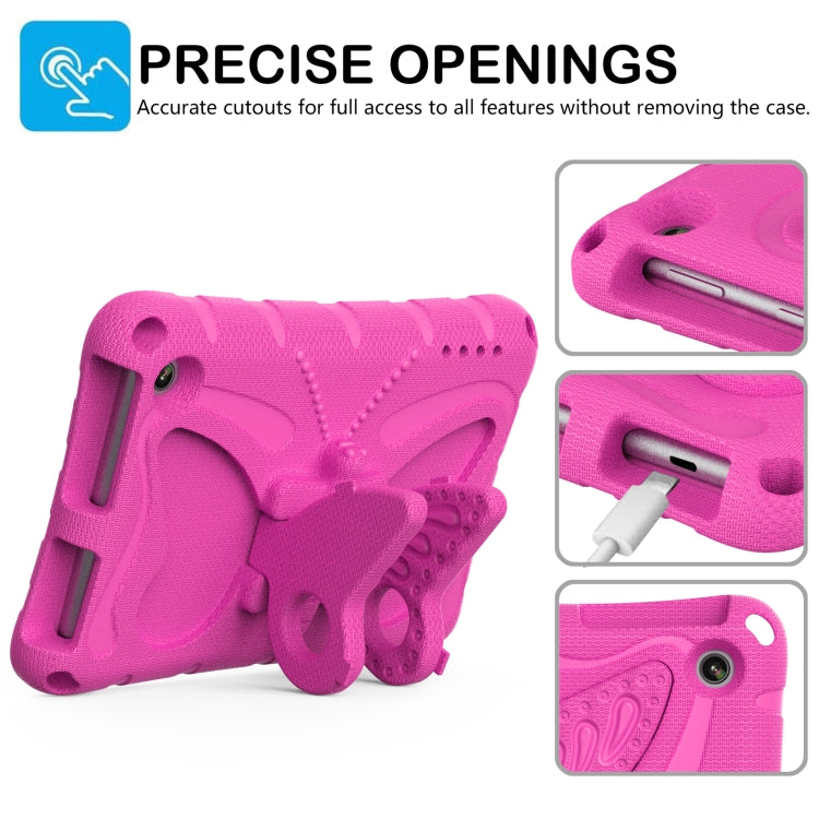 For Amazon Kindle Fire HD7 2022 Butterfly Bracket EVA Shockproof Tablet Case
