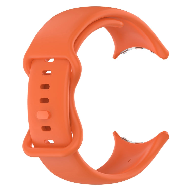 For Google Pixel Watch 4 / 3 / 2 / 1 41mm Butterfly Color Buckle Silicone Watch Band, Size: L