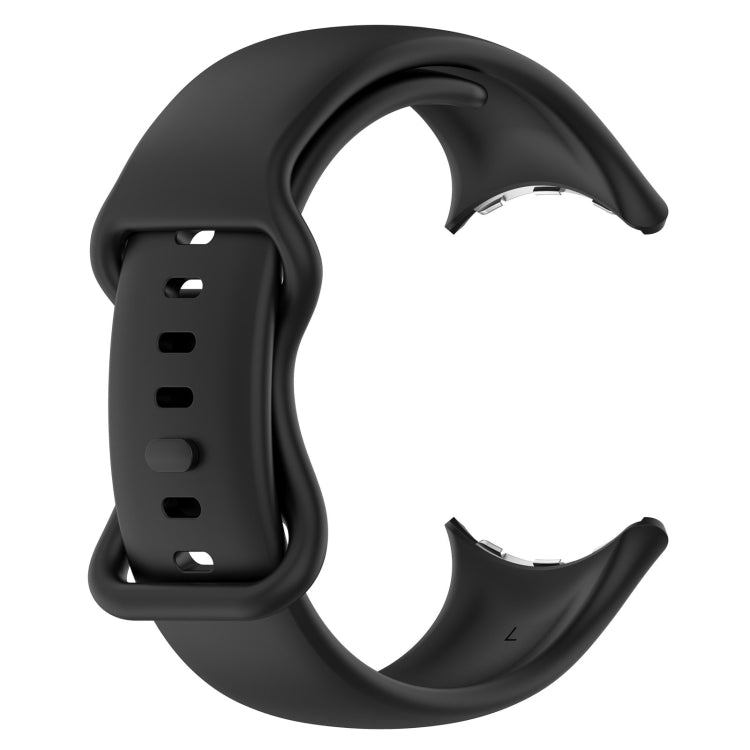 For Google Pixel Watch 4 / 3 / 2 / 1 41mm Butterfly Color Buckle Silicone Watch Band, Size: L
