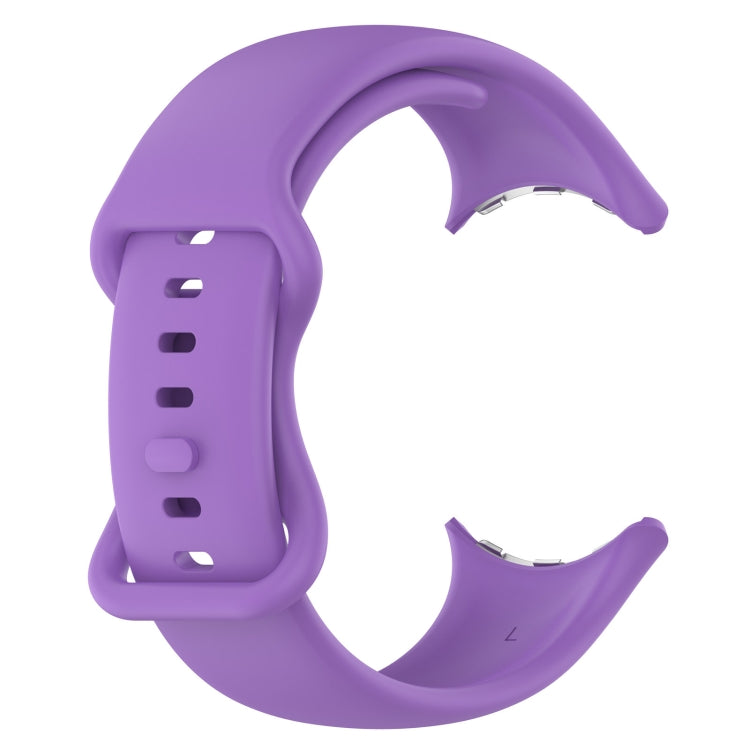 For Google Pixel Watch 4 / 3 / 2 / 1 41mm Butterfly Color Buckle Silicone Watch Band, Size: L