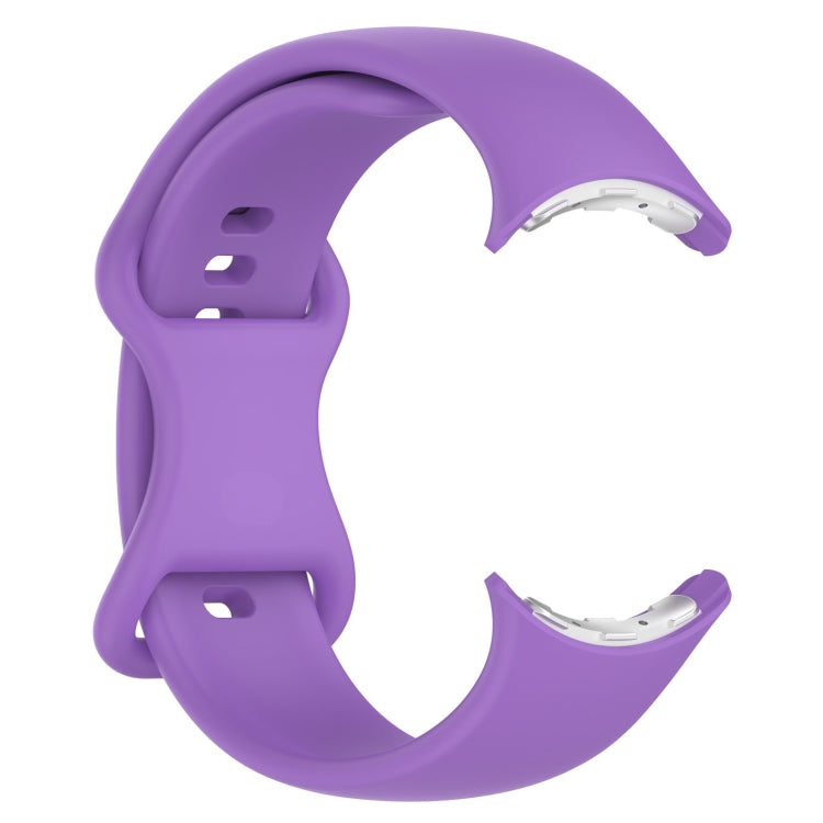 For Google Pixel Watch 4 / 3 / 2 / 1 41mm Butterfly Color Buckle Silicone Watch Band, Size: L