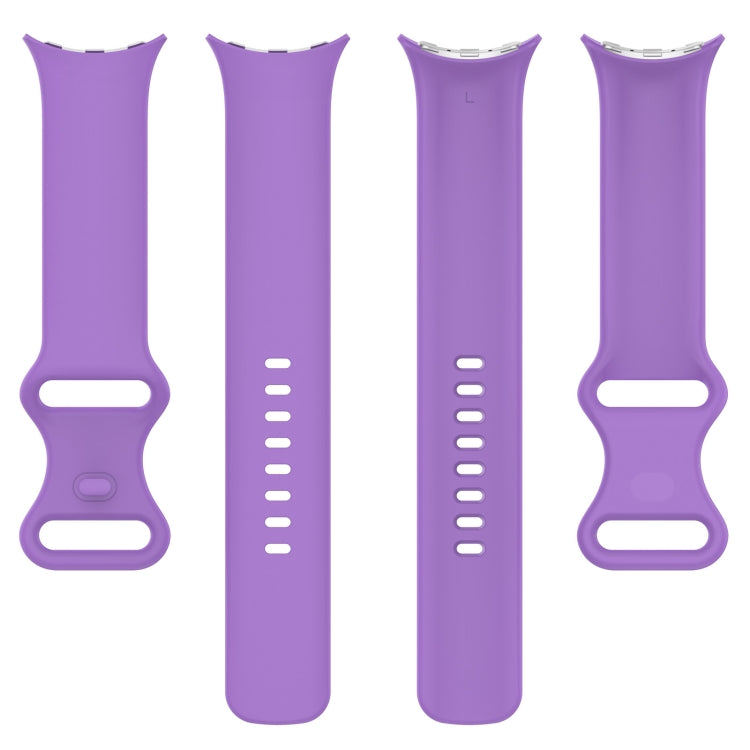 For Google Pixel Watch 4 / 3 / 2 / 1 41mm Butterfly Color Buckle Silicone Watch Band, Size: L