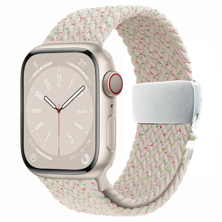 For Apple Watch 46mm / 49mm / 45mm / 44mm Metal Buckle Nylon Braided Watch Band