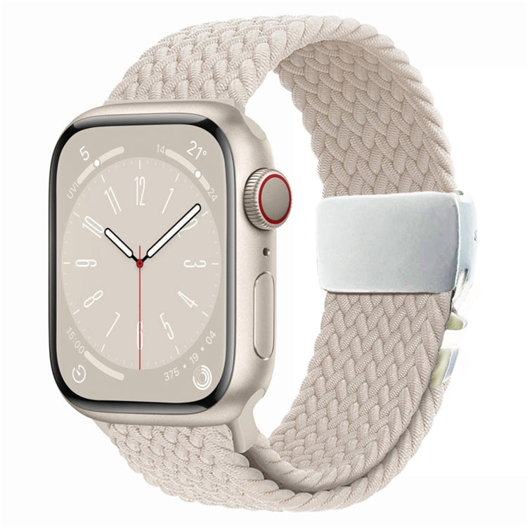 For Apple Watch 42mm / 9 41mm / 40mm / 38mm Metal Buckle Nylon Braided Watch Band