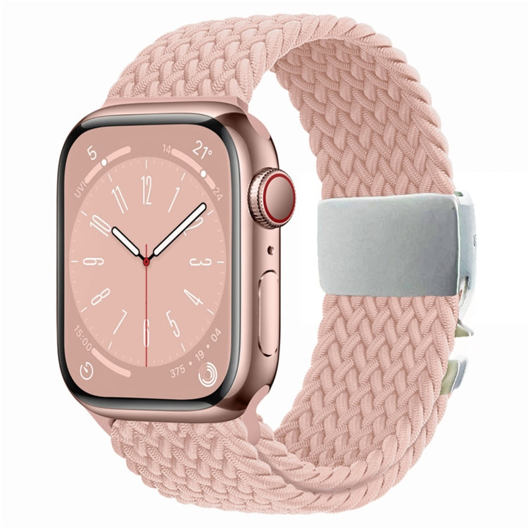 For Apple Watch 42mm / 9 41mm / 40mm / 38mm Metal Buckle Nylon Braided Watch Band