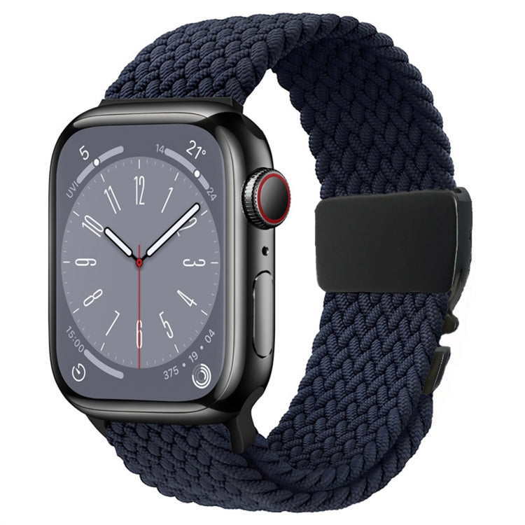 For Apple Watch 42mm / 9 41mm / 40mm / 38mm Metal Buckle Nylon Braided Watch Band