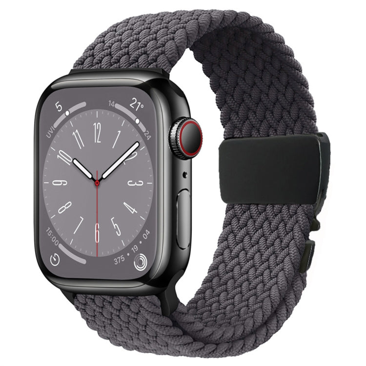 For Apple Watch 42mm / 9 41mm / 40mm / 38mm Metal Buckle Nylon Braided Watch Band