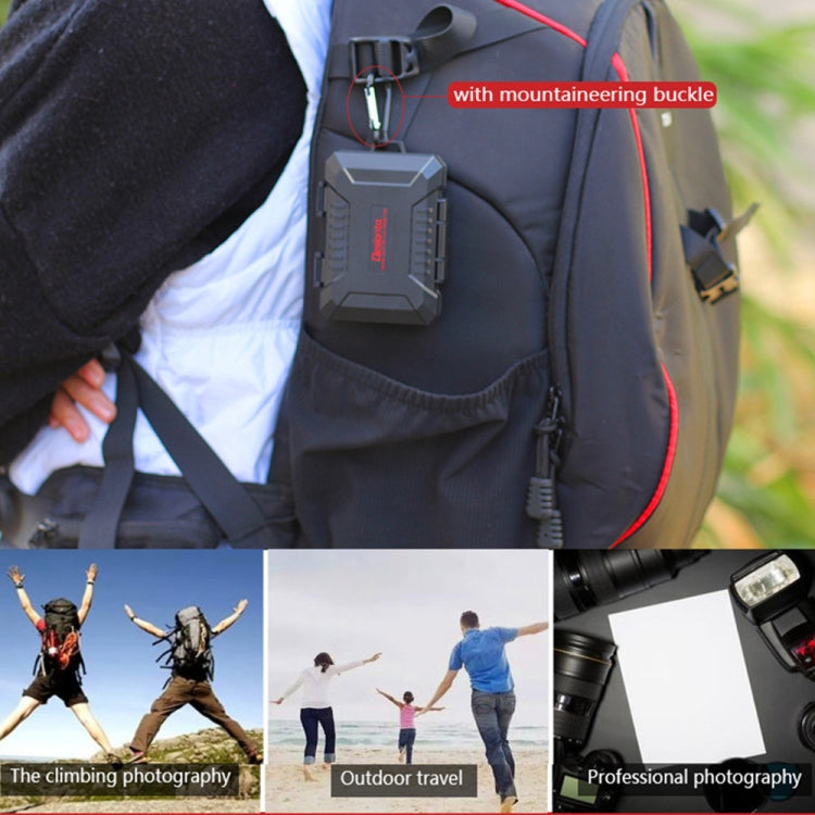 Desiontal SD / TF / XQD / CF / SIM / TF Storage Card Memory Card Organizer Outdoor Portable Waterproof Box