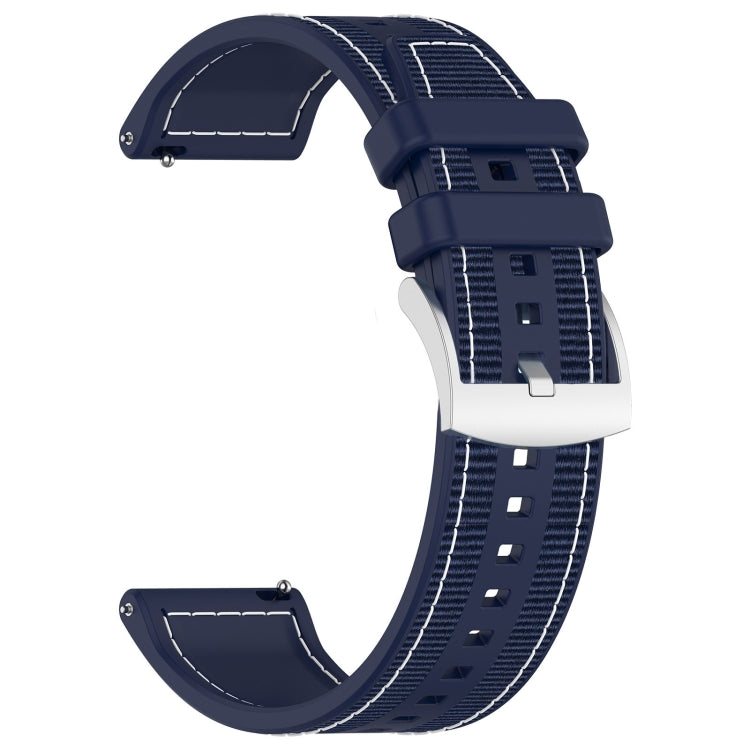For Huawei Watch GT 5 Pro 46mm Hybrid Nylon Braid Silicone Watch Band