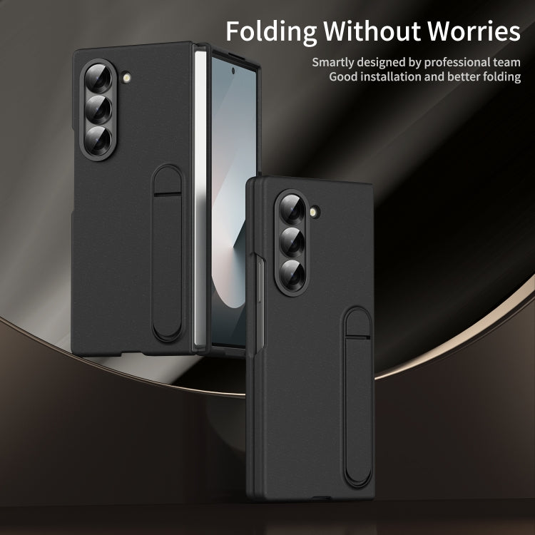 For Galaxy Z Fold5 5G Skin-feel Holder Shockproof Phone Case